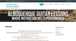 Desktop Screenshot of albuquerqueguitarlessons.com