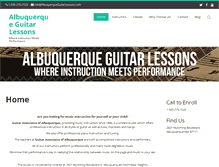 Tablet Screenshot of albuquerqueguitarlessons.com